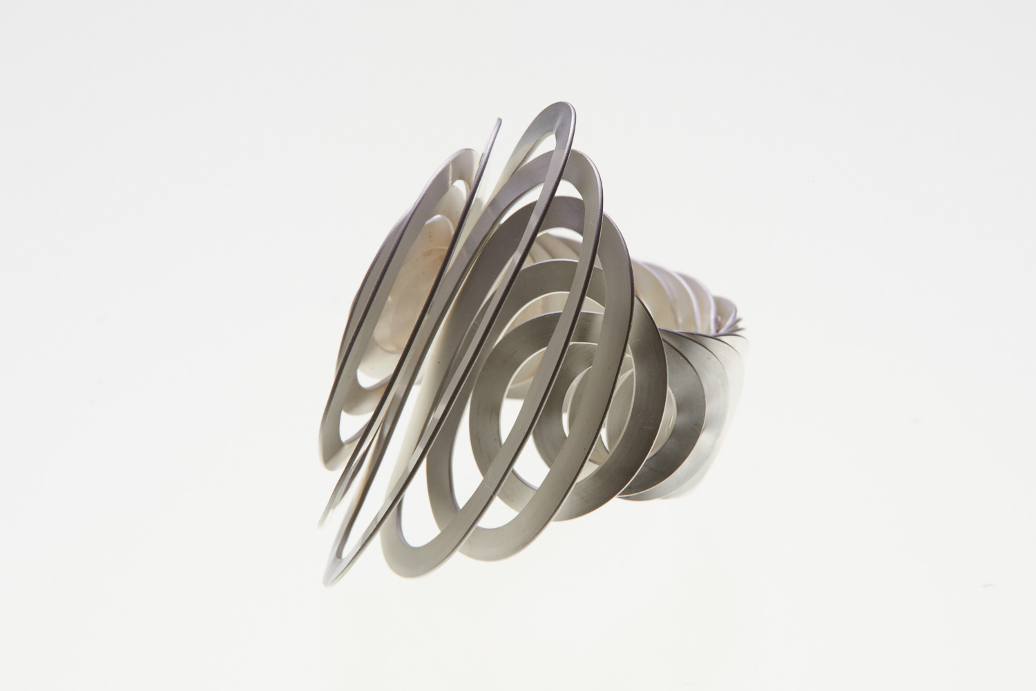 Spiral Shaped Silver Ring